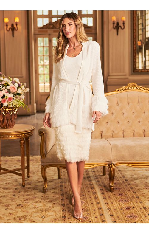 Vestido Tricot Midy Flores Jacar docedecoco Vestido Tricot Midy Flores Jacar docedecoco